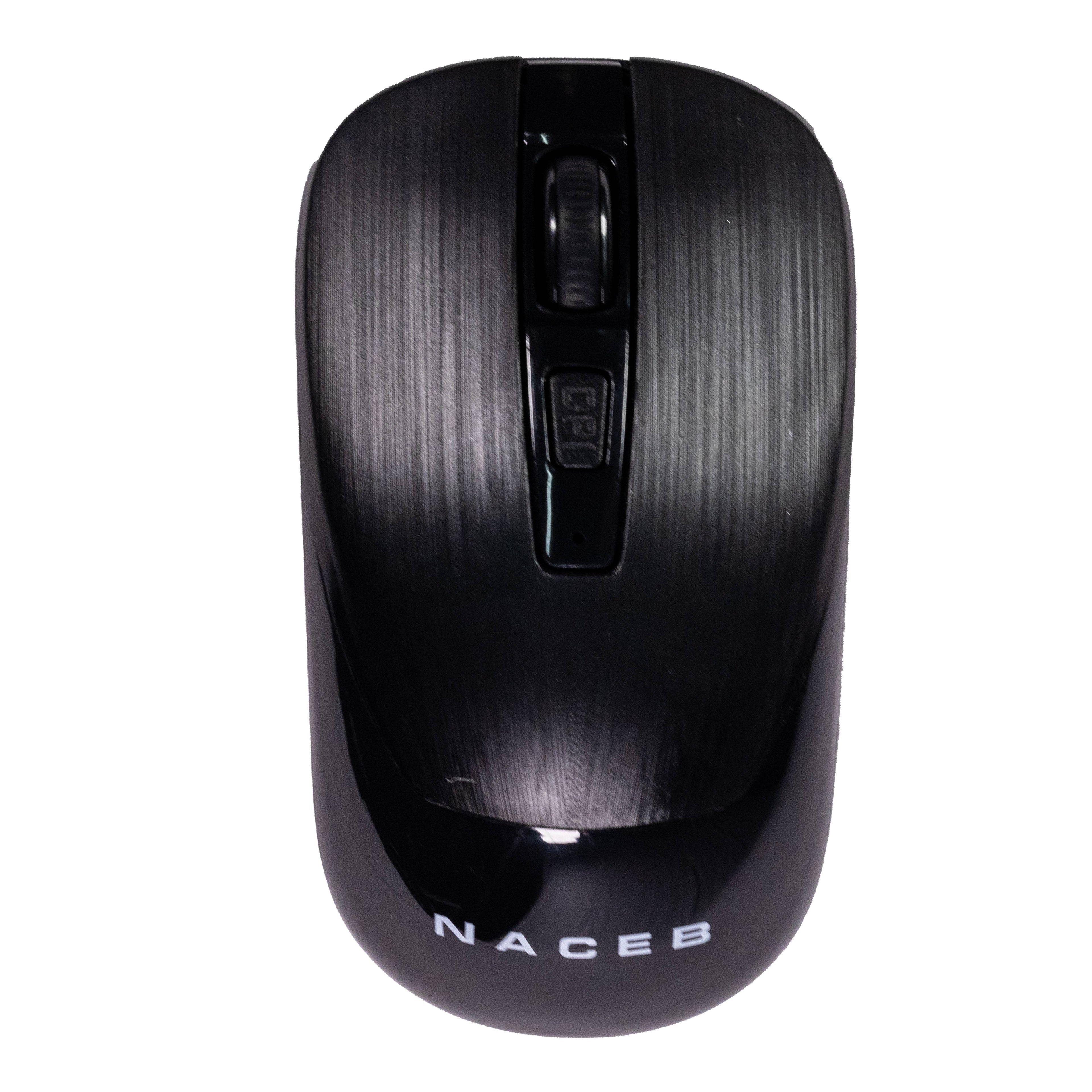 Mouse Inalámbrico Naceb NA-0137N 2.4G - Conectividad Inalámbrica, Color Negro