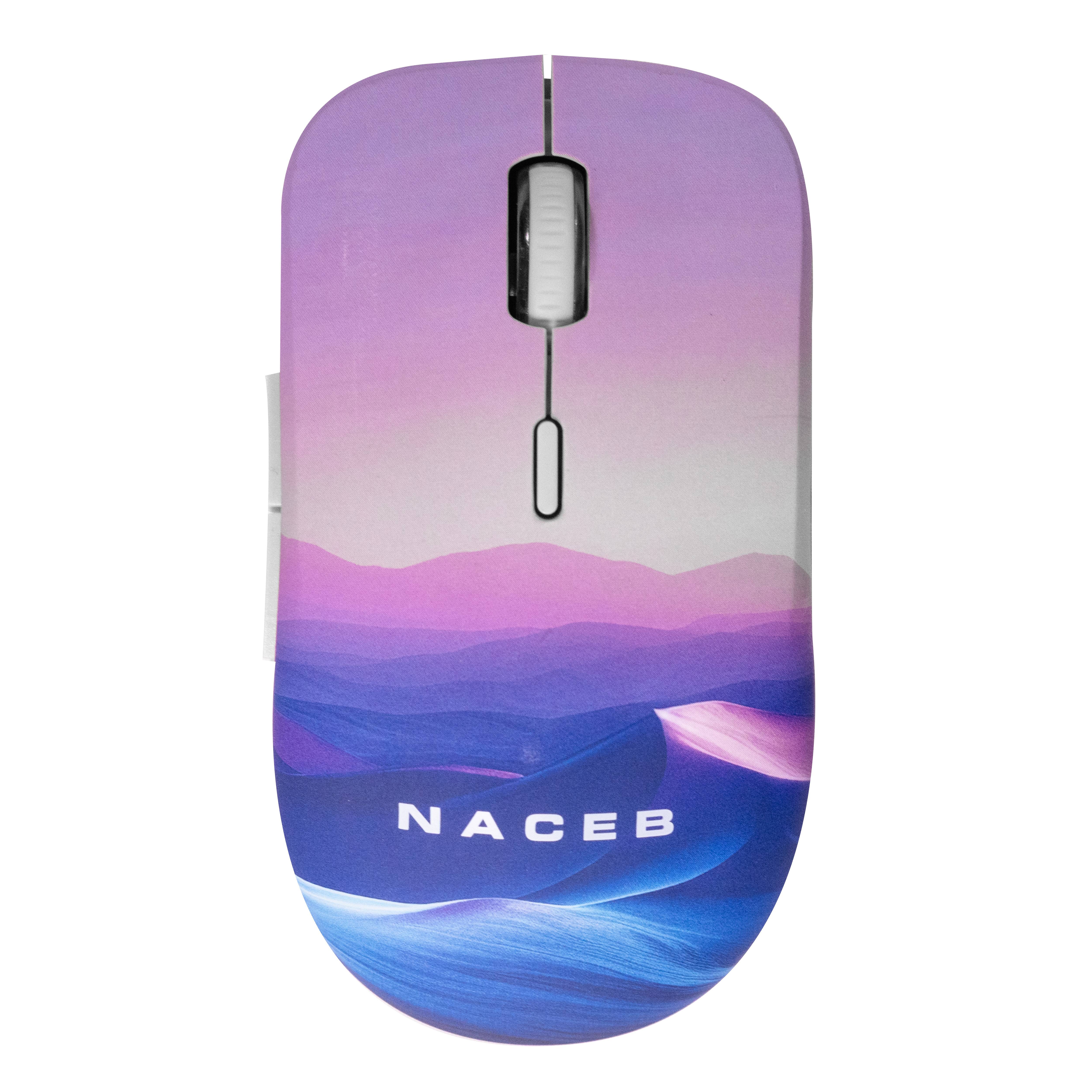 Mouse Naceb Na-0138B Diseño Impreso - Ergonómico y Compacto Imagen principal del producto