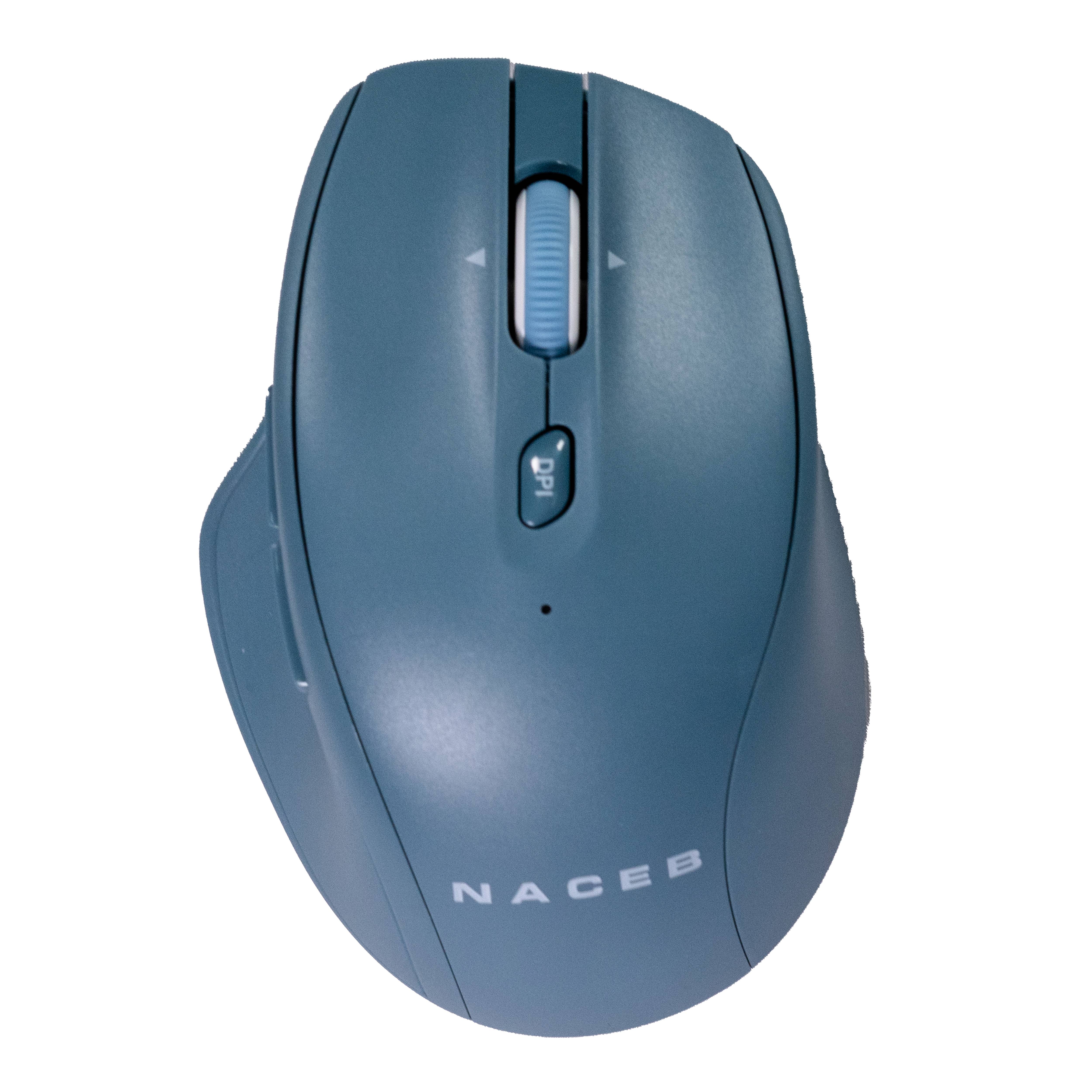 Mouse Naceb Na-0139A Dual Mode 2.4G + Bluetooth Azul Imagen principal del producto