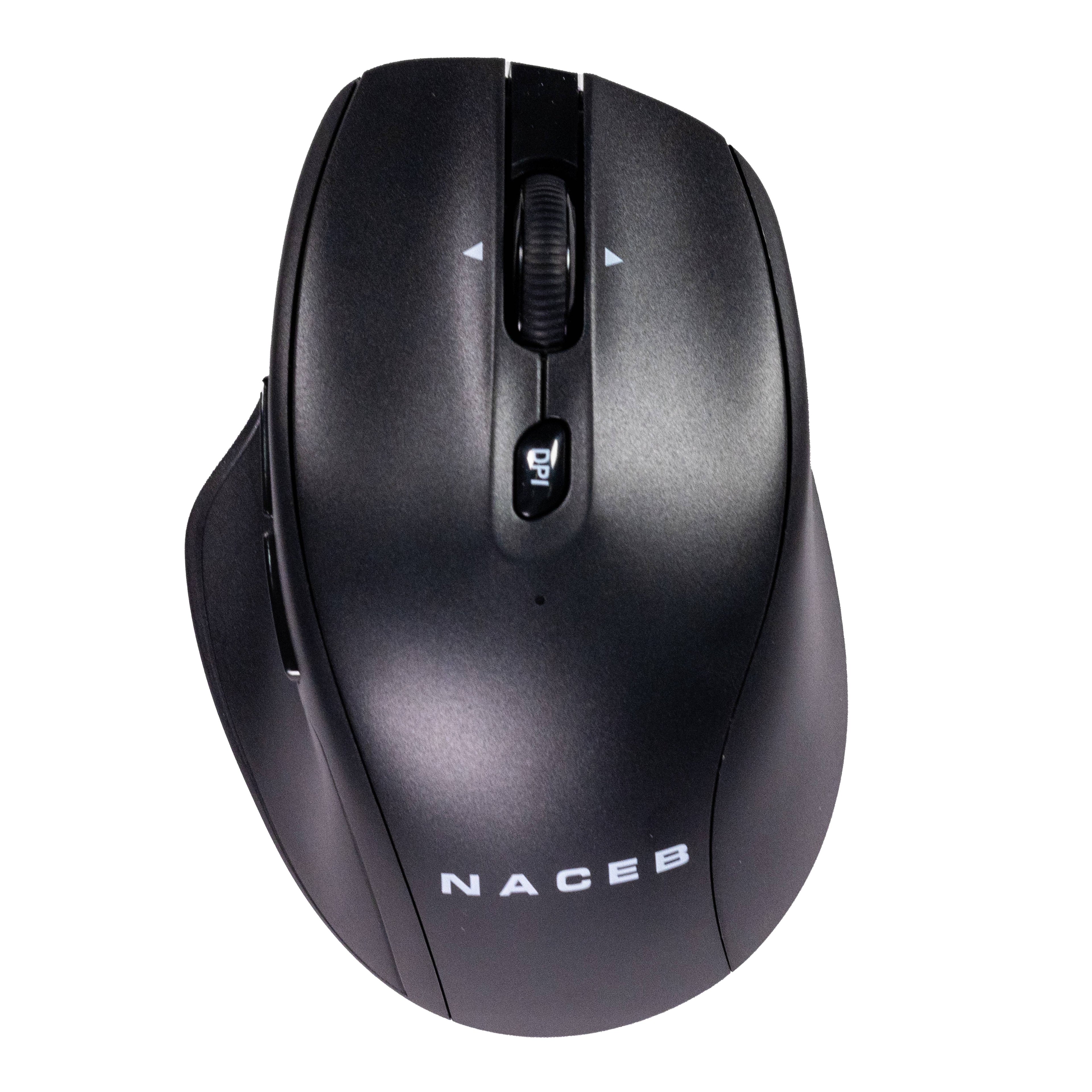 Mouse Naceb Na-0139N Dual Mode 2.4G + Bluetooth - Inalámbrico Negro