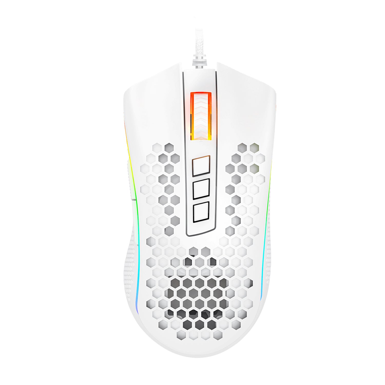 Mouse Redragon Storm Elite White - Gaming, Diseño Ergonómico Imagen principal del producto