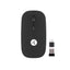 Mouse TECHZONE SLIVEBLACK Recargable - USB-C, Nano Receptor, 1600 DPI