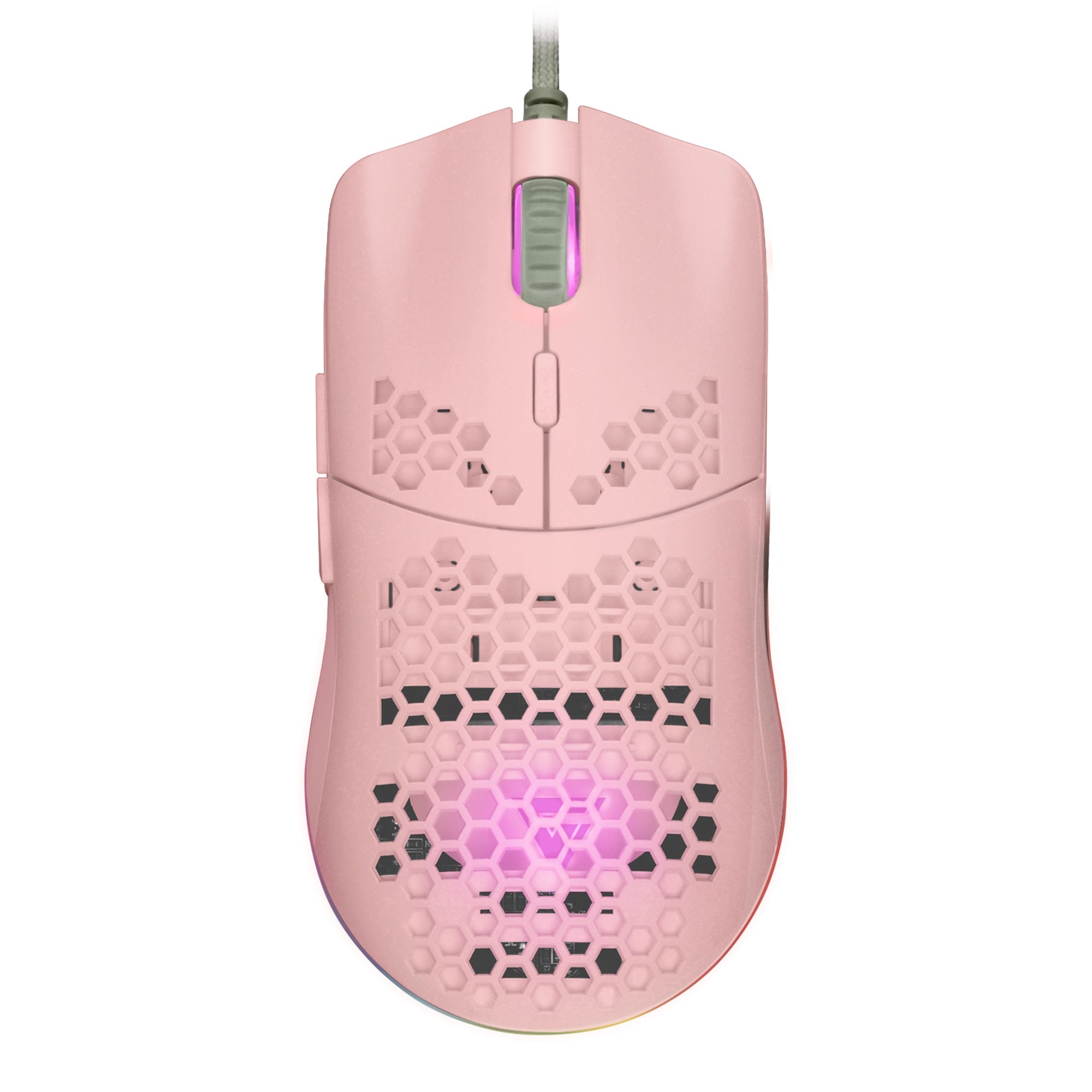 Mouse Game Factor MOG601 Gaming - Láser 16000 DPI, Rosa Imagen principal del producto