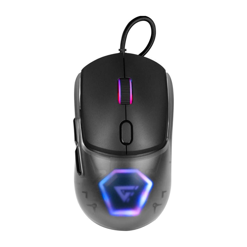 Mouse Game Factor MOG530-BK Gaming - 12000 DPI, RGB, Carcasas Intercambiables