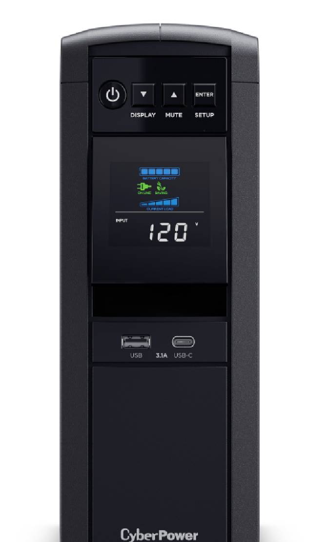 No-Break CyberPower CP1500PFCLCD 1500 VA - 1000W, 8 Horas de Autonomía
