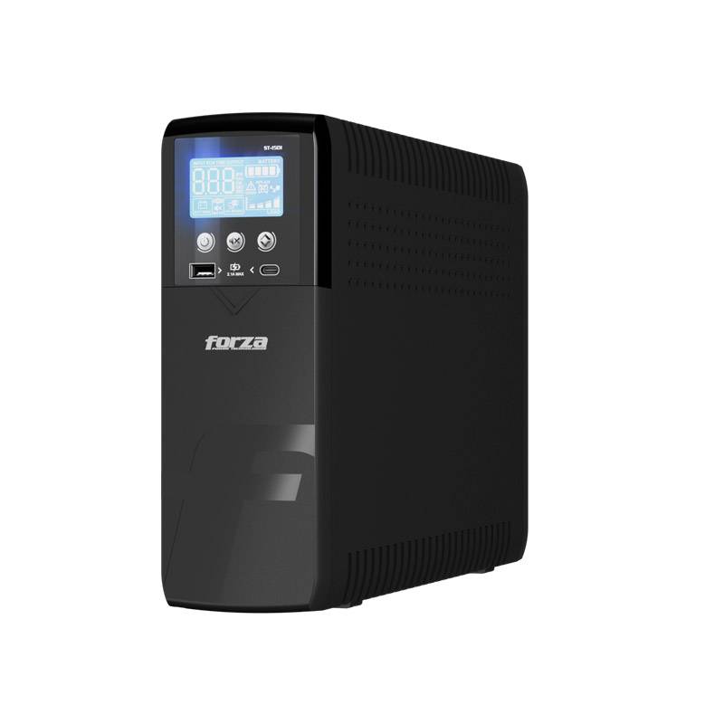 UPS Inteligente FORZA ST-1501 1500VA/900W - 10 Salidas, LCD, Puertos USB
