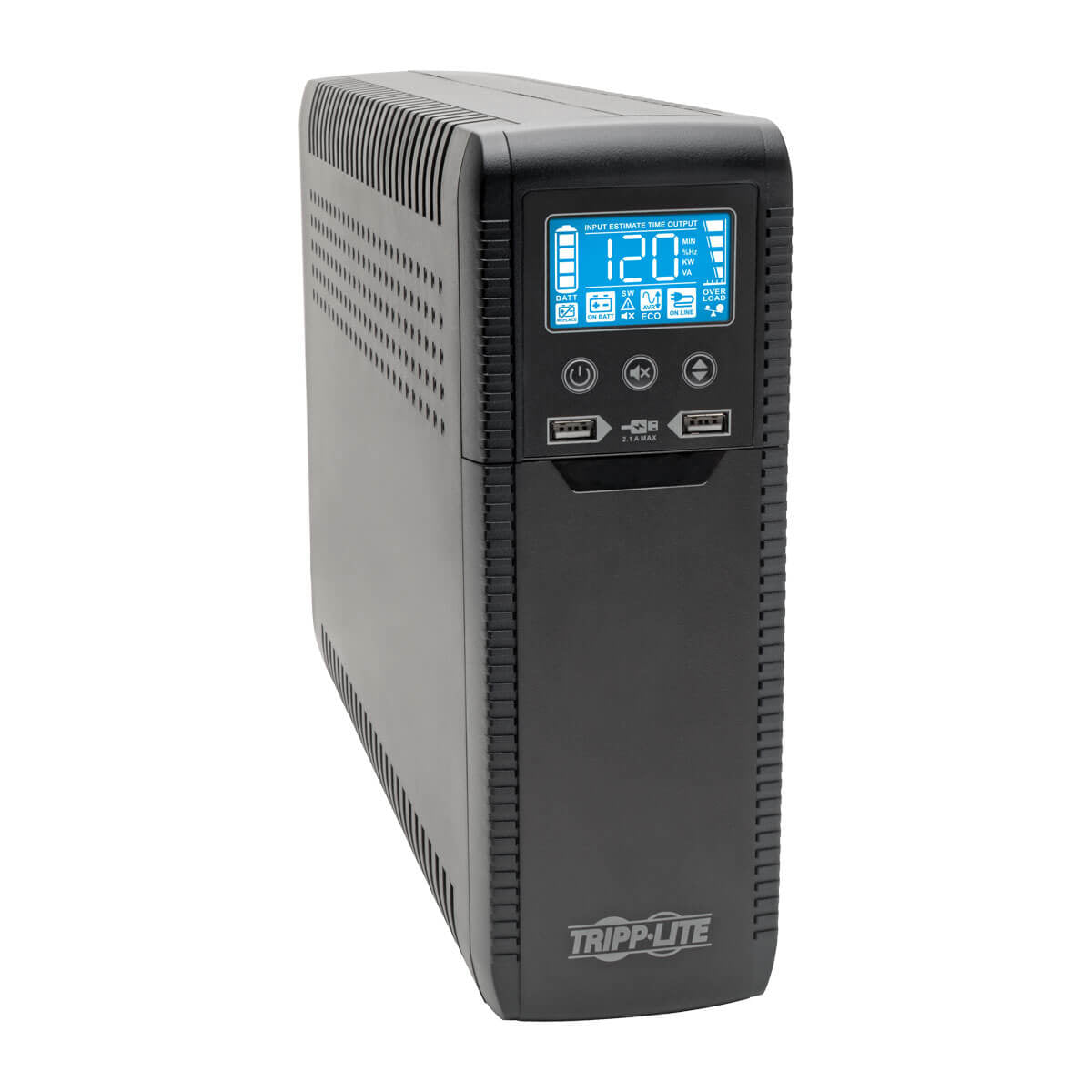 UPS Interactivo TRIPP-LITE ECO1500LCD 1440VA - Protección 7h USB, Negro