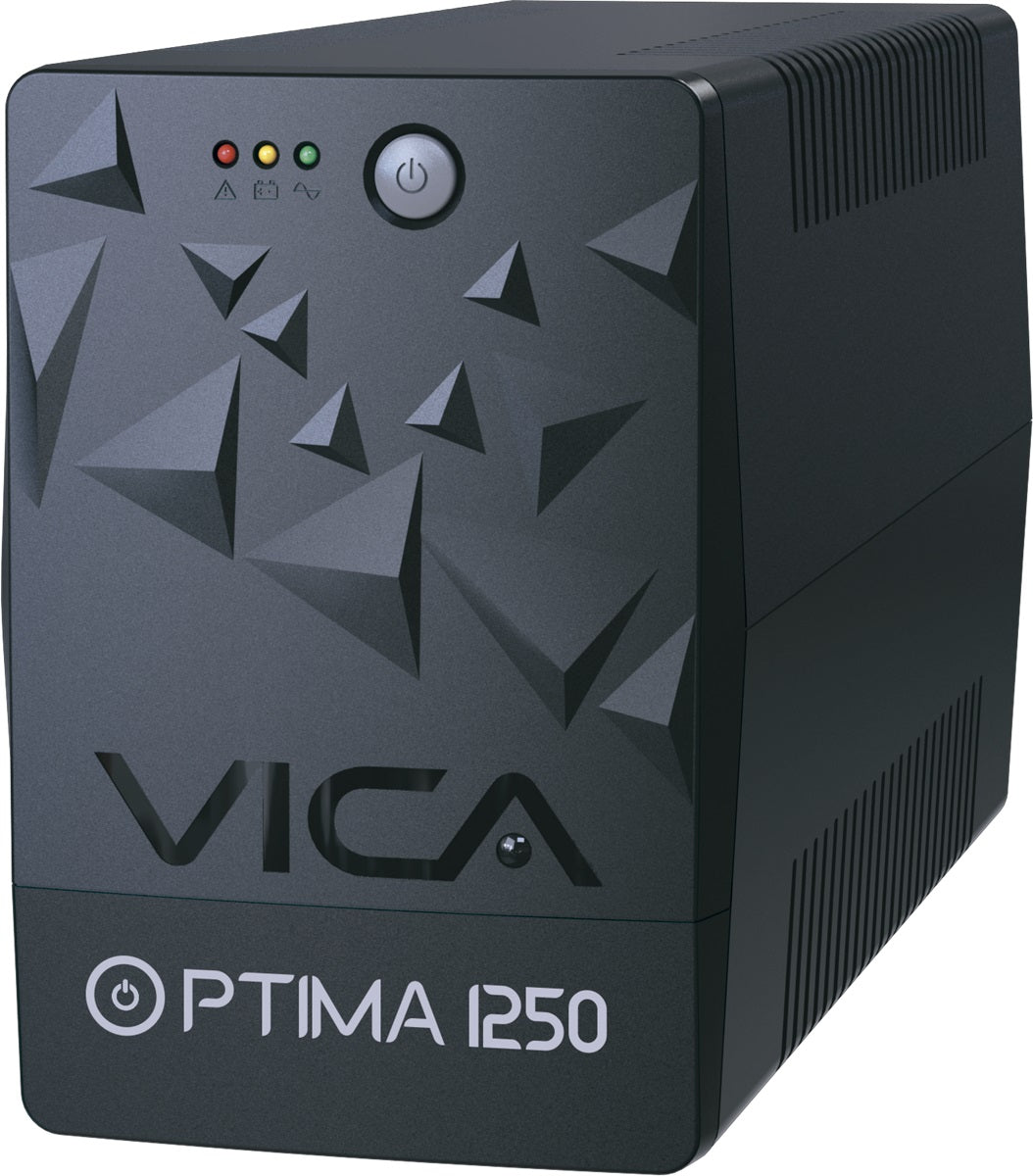 No Break VICA Optima 1250 - 1250VA/600W, 6 Tomas Reguladas y Respaldadas