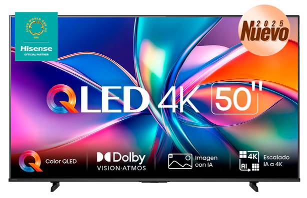 Televisor Hisense 50QD6QV 50 Pulgadas QLED 4K UHD - Smart TV VIDAA Imagen principal del producto