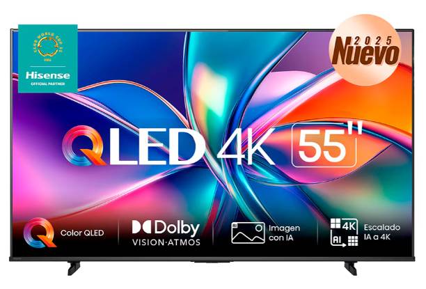 Televisor Hisense 55QD6QV 55 Pulgadas QLED 4K UHD - Smart TV VIDAA