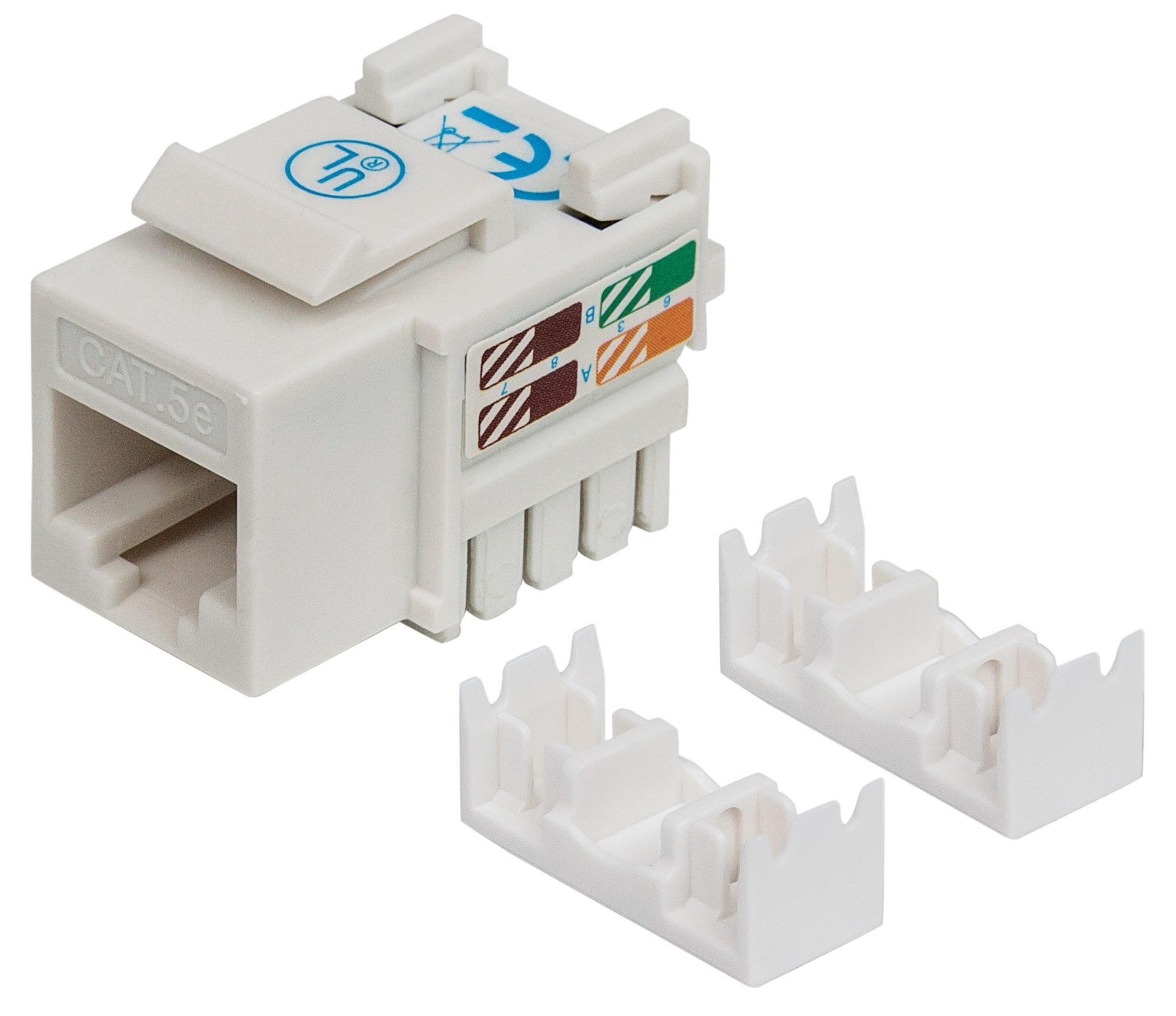 Jack Keystone Cat 5E Intellinet 210355 - Impacto Blanco