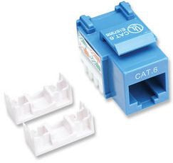 Jack RJ45 Cat6 Keystone INTELLINET 210737 - Impacto Azul UTP