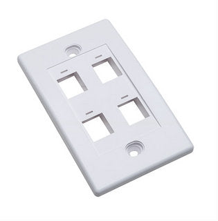 Tapa Faceplate Intellinet 163316 4 Perforaciones - Blanco Imagen principal del producto