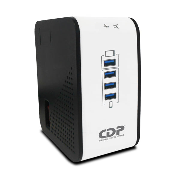 Regulador de Voltaje CDP R2CU-AVR 1008 - 1000VA, 8 Salidas y 4 Puertos USB Imagen principal del producto
