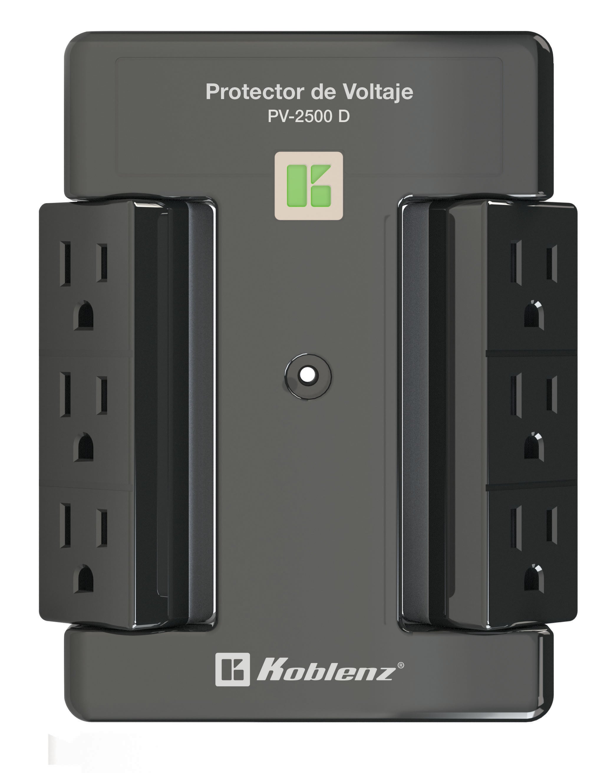 Protector de voltaje Koblenz PV-2500 D - 2500 VA, 6 contactos, 2000 W Imagen principal del producto