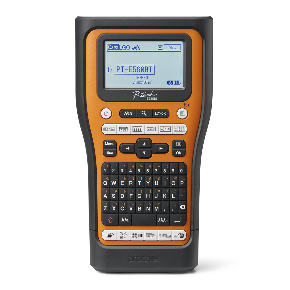 Rotulador Industrial Brother PTE560BTVP - Etiquetas hasta 24mm, Batería Recargable