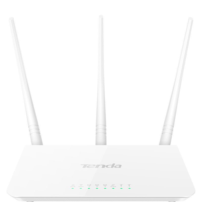 Router TENDA F3 Omnidireccional - Cobertura WiFi de Largo Alcance, Color Blanco