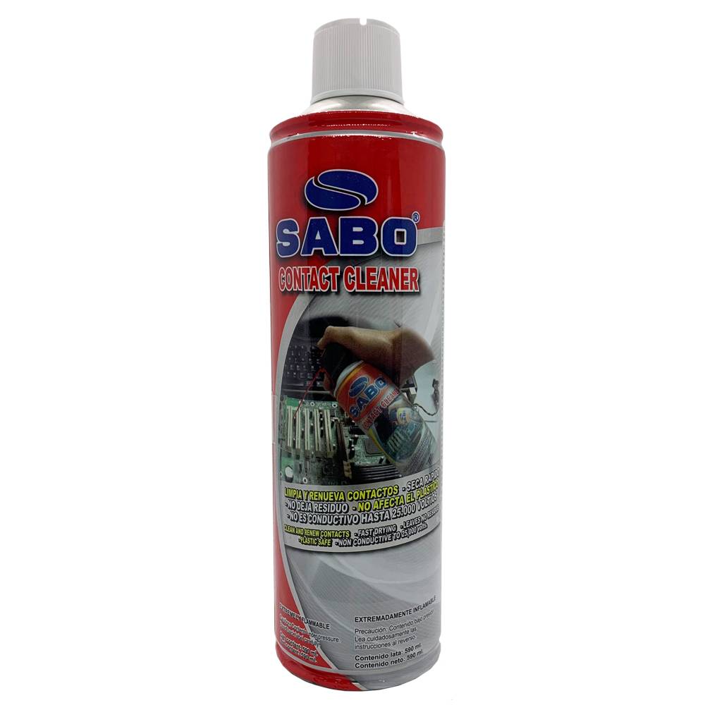 Contact Cleaner SABO 590ml - Limpiador de Circuitos Electrónicos Profesional Imagen principal del producto