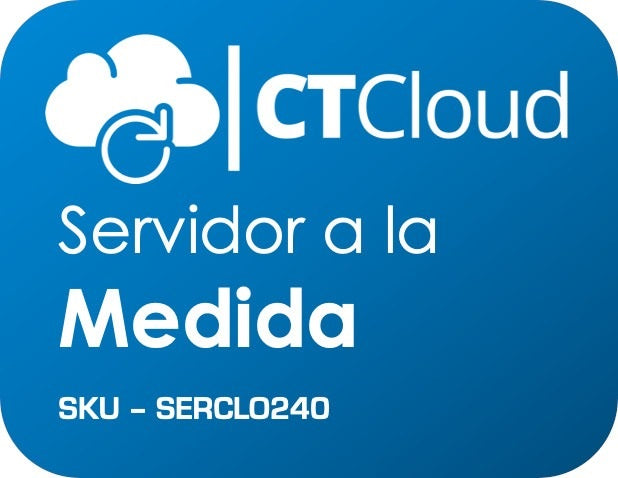 Servidor Virtual a Medida CT Cloud NCSVMEDIDA - vCPU, RAM y SSD Configurables Imagen principal del producto