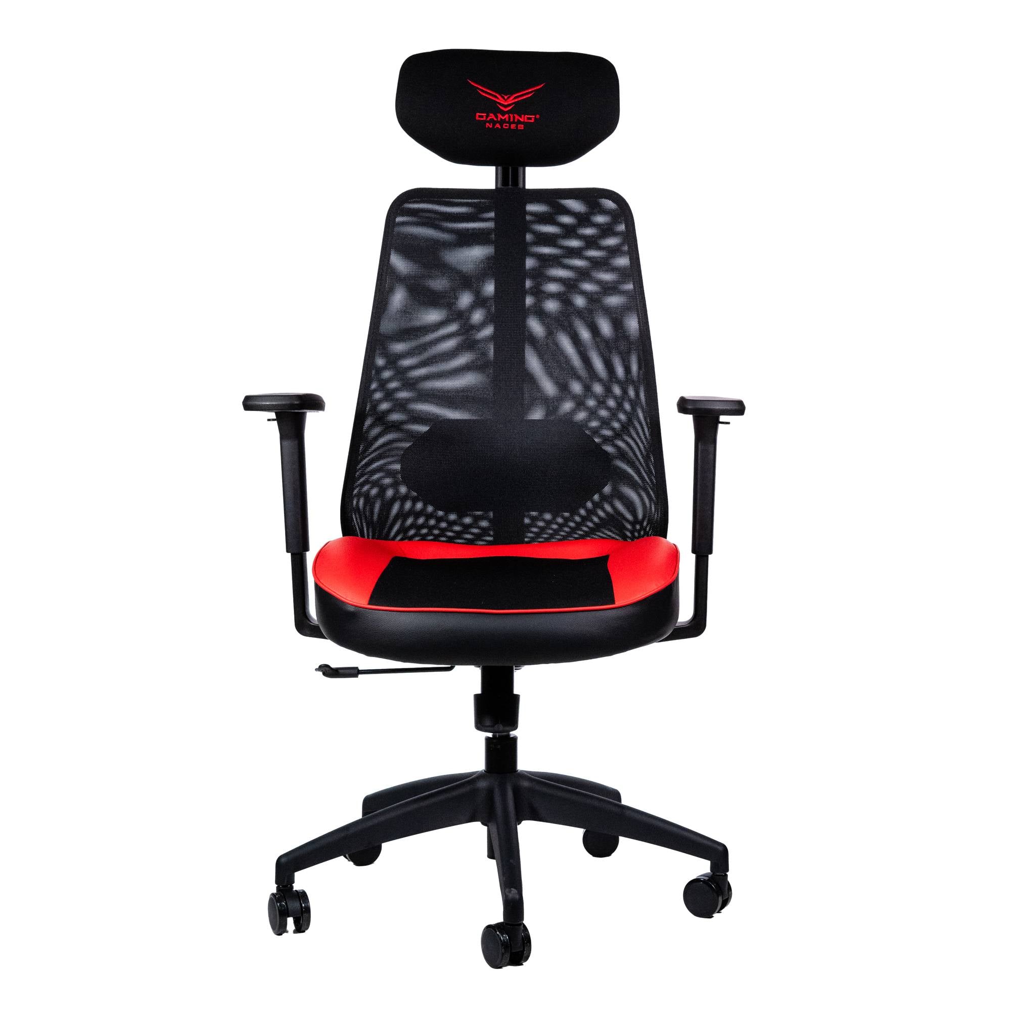Silla Naceb Gamer X-One NA-09S4R - Malla Transpirable, Ergonómica, Rojo