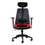 Silla Naceb Gamer X-One NA-09S4R - Malla Transpirable, Ergonómica, Rojo