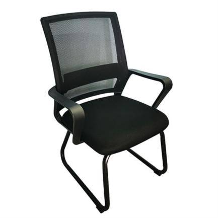 Silla de Visita Nextep NE-652N - Descansabrazos, Tela/Malla Negro