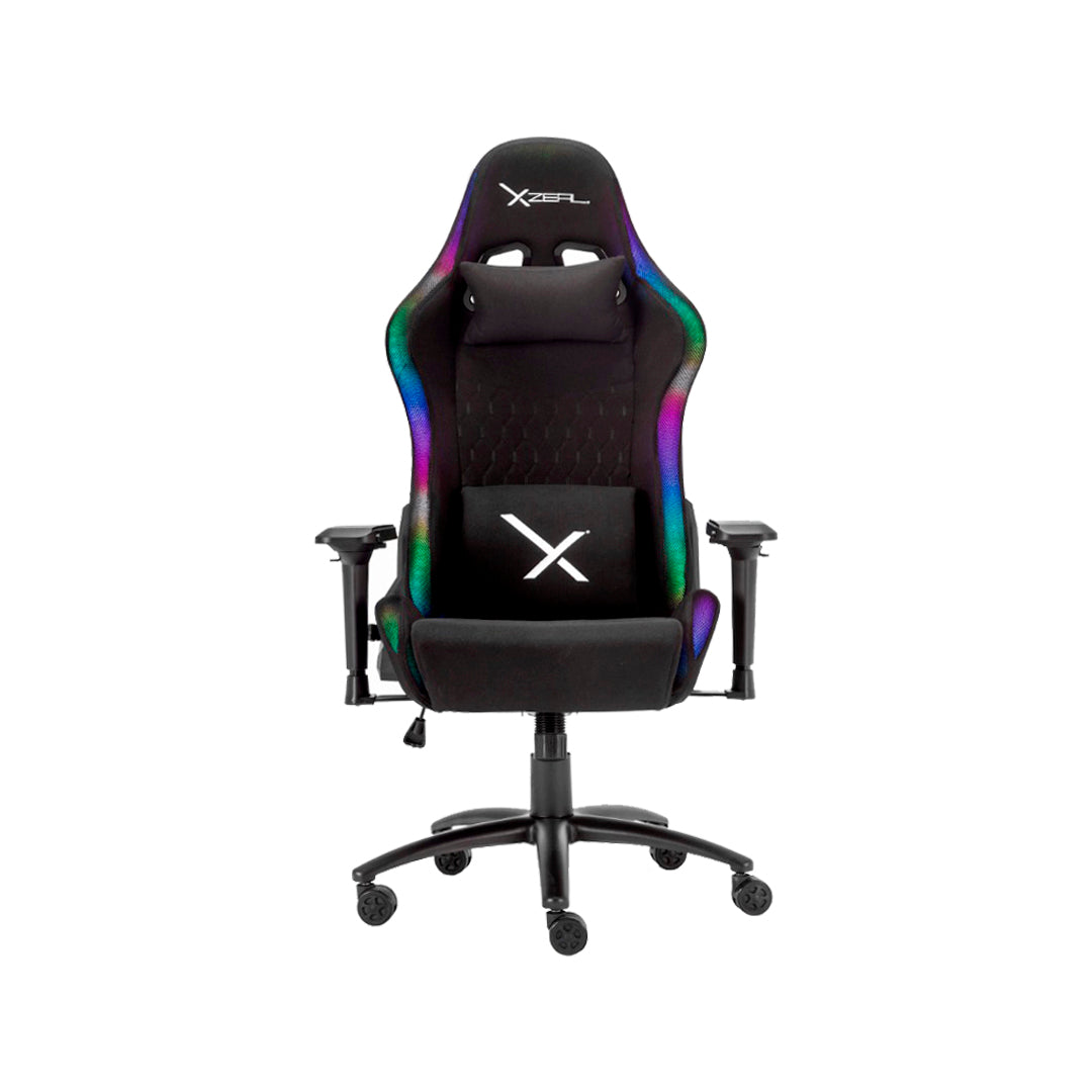 Silla Gamer Xzeal XXSXZ15B RGB - Diseño Ergonómico y Iluminación LED