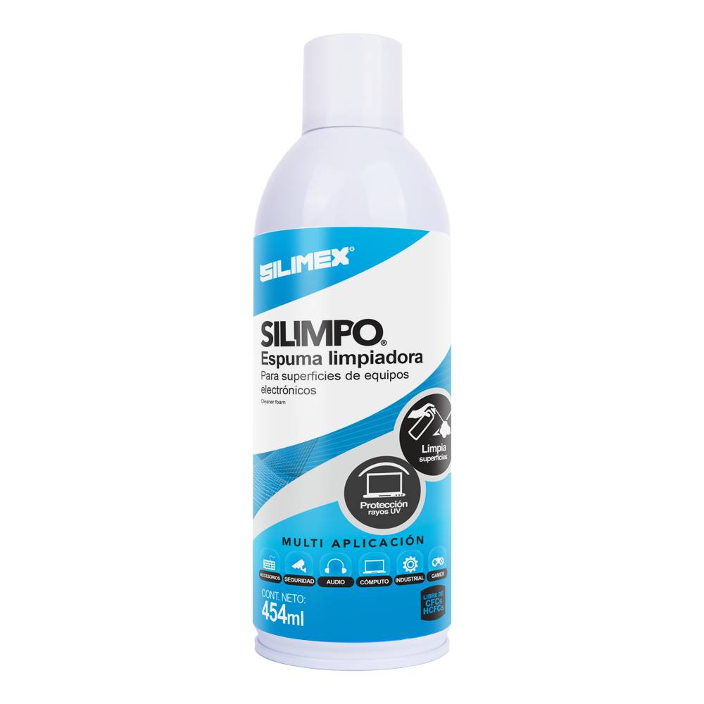 Espuma Limpiadora SILIMEX SILIMPO - Azul, Efectiva y Práctica Imagen principal del producto