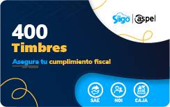 Timbres Fiscales ASPEL FACTE Paquete 400 - Timbrado Electrónico para Facturación