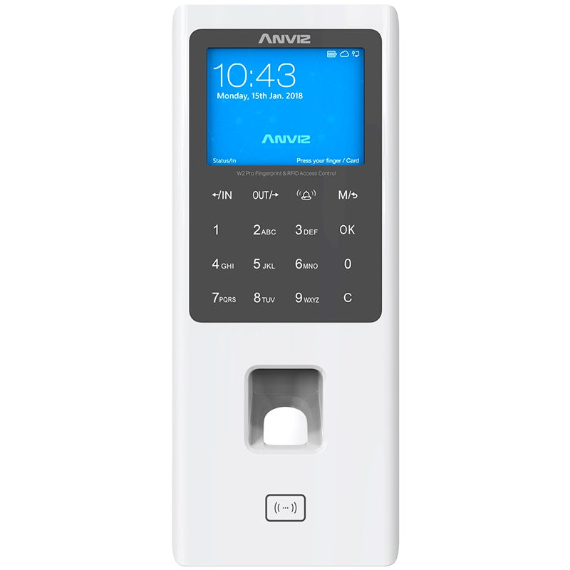 Control de Acceso Biométrico Anviz AN-W2 Pro - Huella Digital y Asistencia Imagen principal del producto