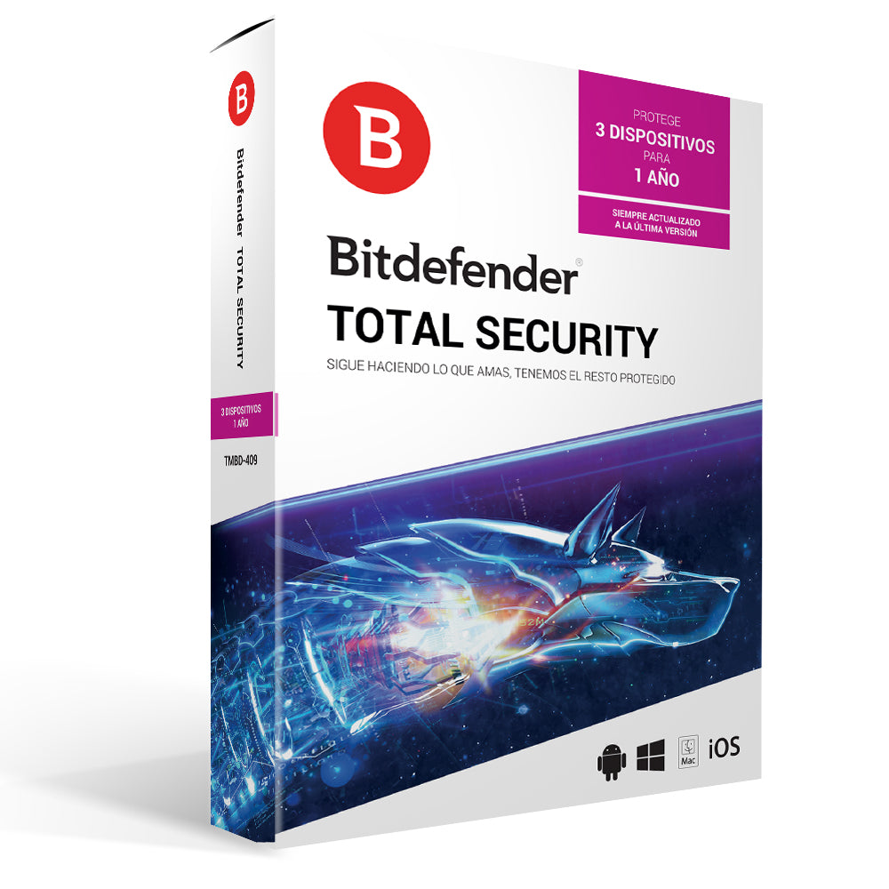 Antivirus Bitdefender TMBD-409 - 3 Licencias, 1 Año de Protección