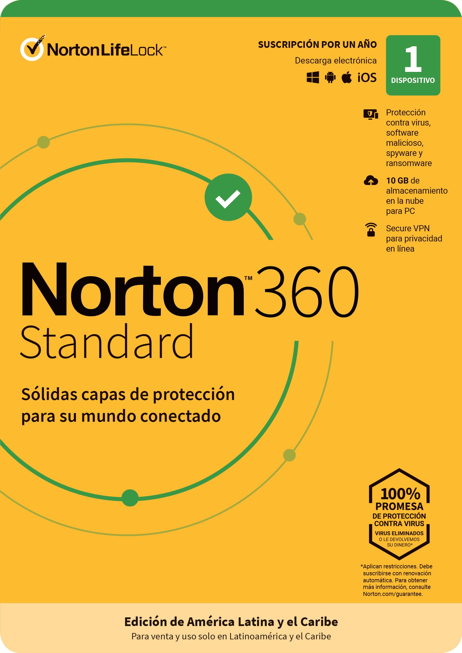 Norton 360 Standard TMNR-032 - Antivirus 1 Licencia 1 Año Imagen principal del producto