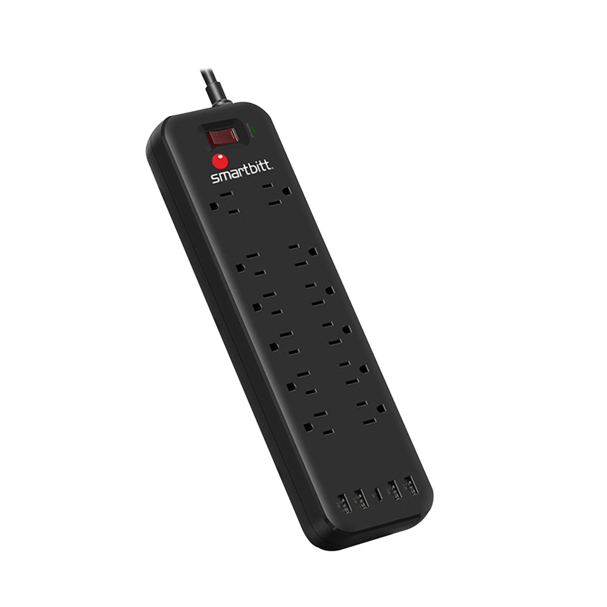 Supresor de picos SMARTBITT SBSS-B12-5U con 5 puertos USB