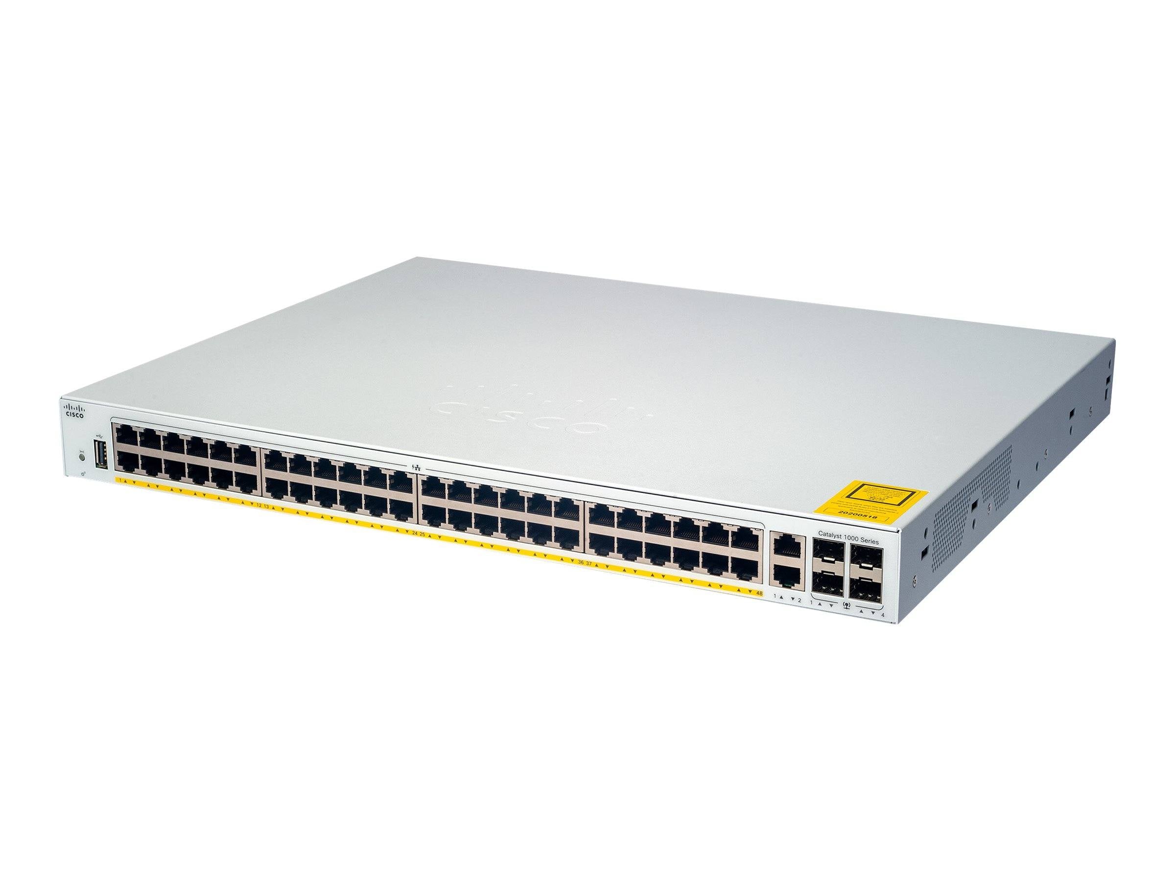 Switch Cisco Catalyst C1200-48P-4X - 48 Puertos Gigabit PoE, montable en Rack