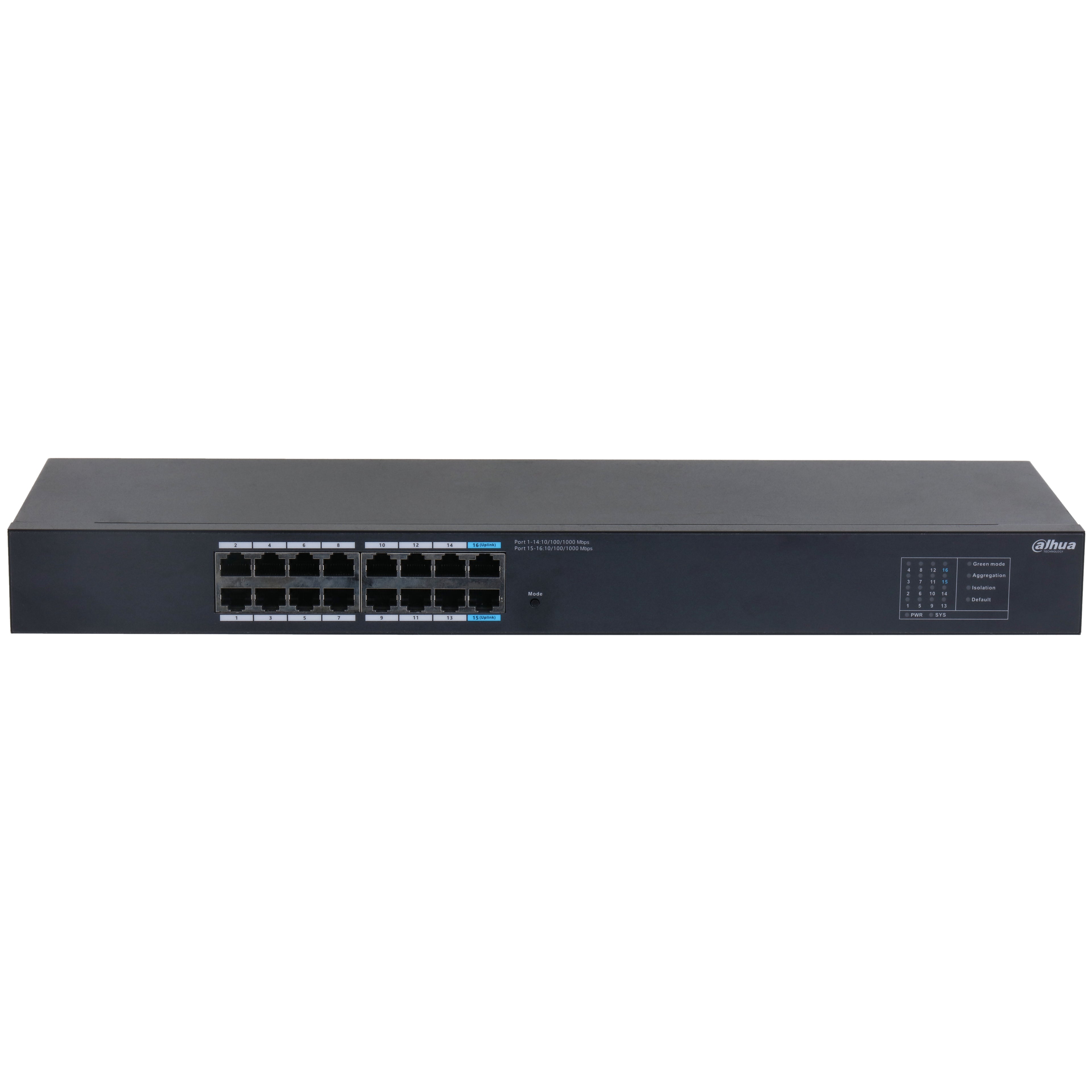 Switch Dahua DH-SG1016 16 Puertos - Conectividad de Red Empresarial