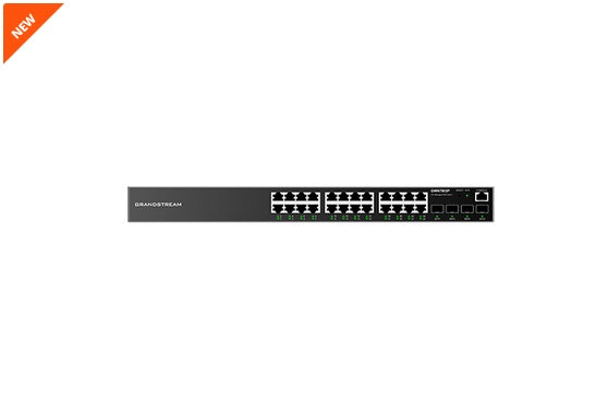 Switch Grandstream GWN7803P - 24 Puertos Gigabit + 4 SFP, PoE 360W, L2+ Imagen principal del producto