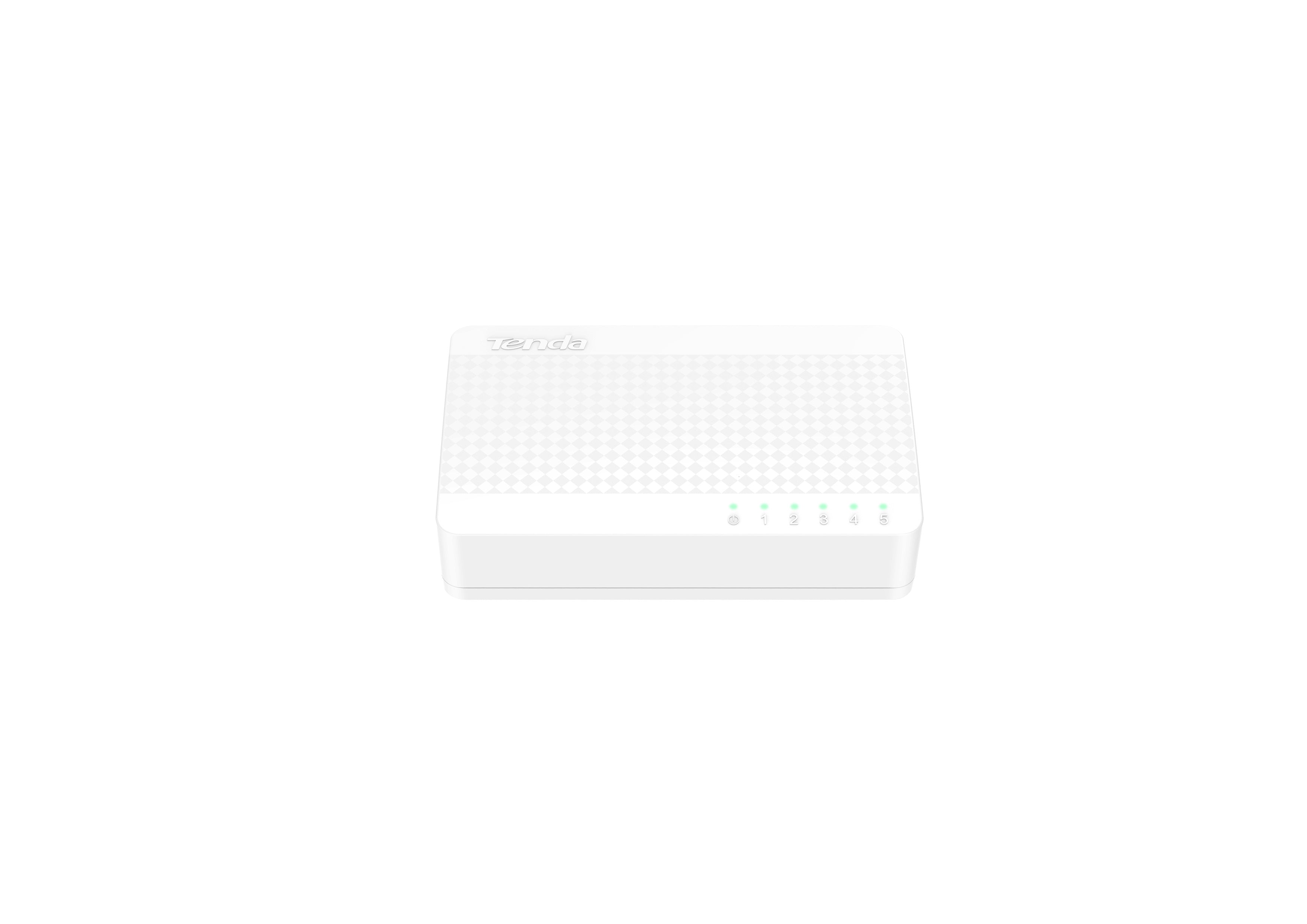 Switch TENDA S105 5 Puertos RJ-45 - Conexión Ethernet Blanco Imagen principal del producto