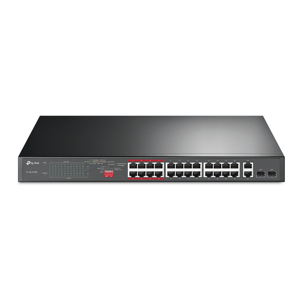 Switch POE TP-LINK TL-SL1226P 24 Puertos - 294W, No Gestionable Imagen principal del producto