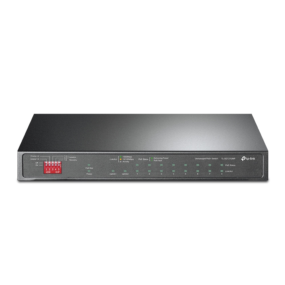 Switch TP-LINK TL-SG1210MP 9 Puertos RJ45 - Gestión inteligente de red Imagen principal del producto