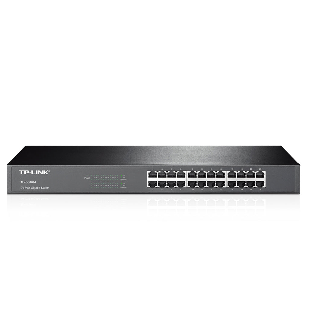 Switch TP-LINK TL-SG1024 24 puertos Gigabit 1000 Mbps Rack Negro