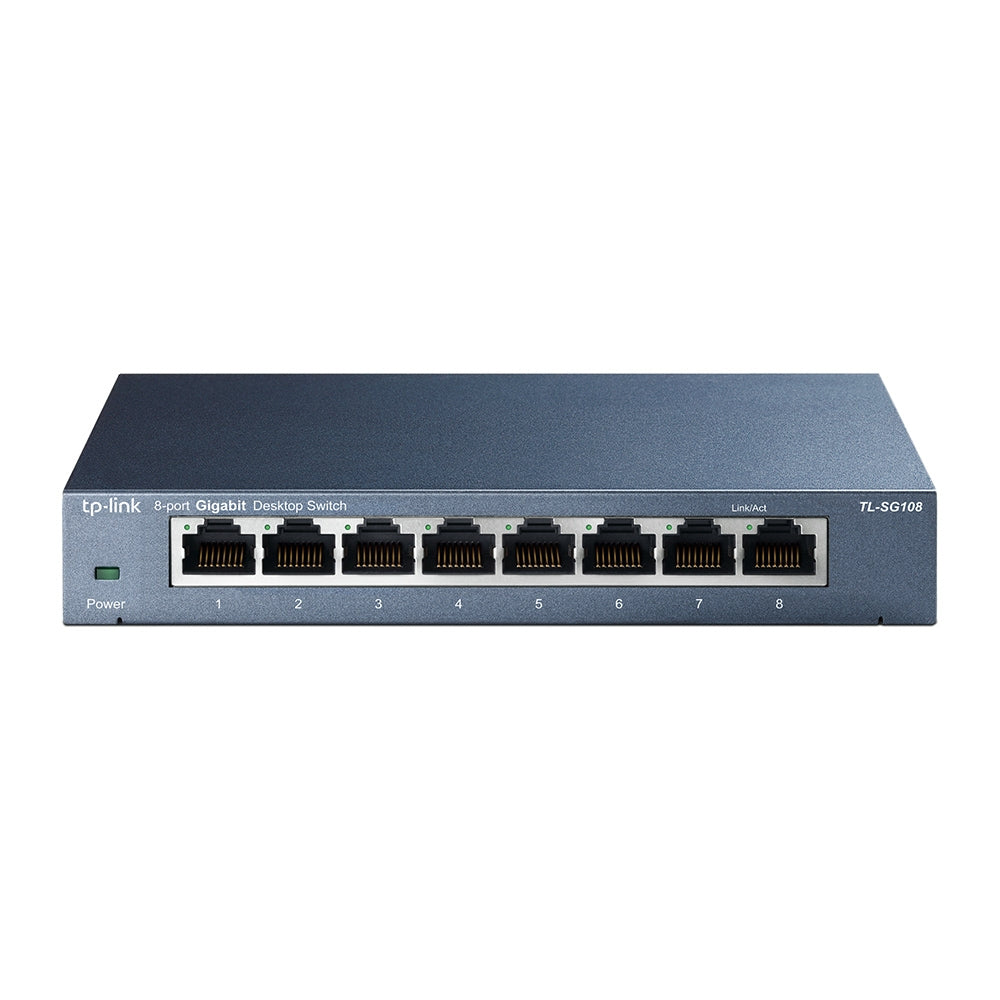 Switch TP-LINK TL-SG108 8 Puertos Gigabit Ethernet 10/100/1000 Mbps