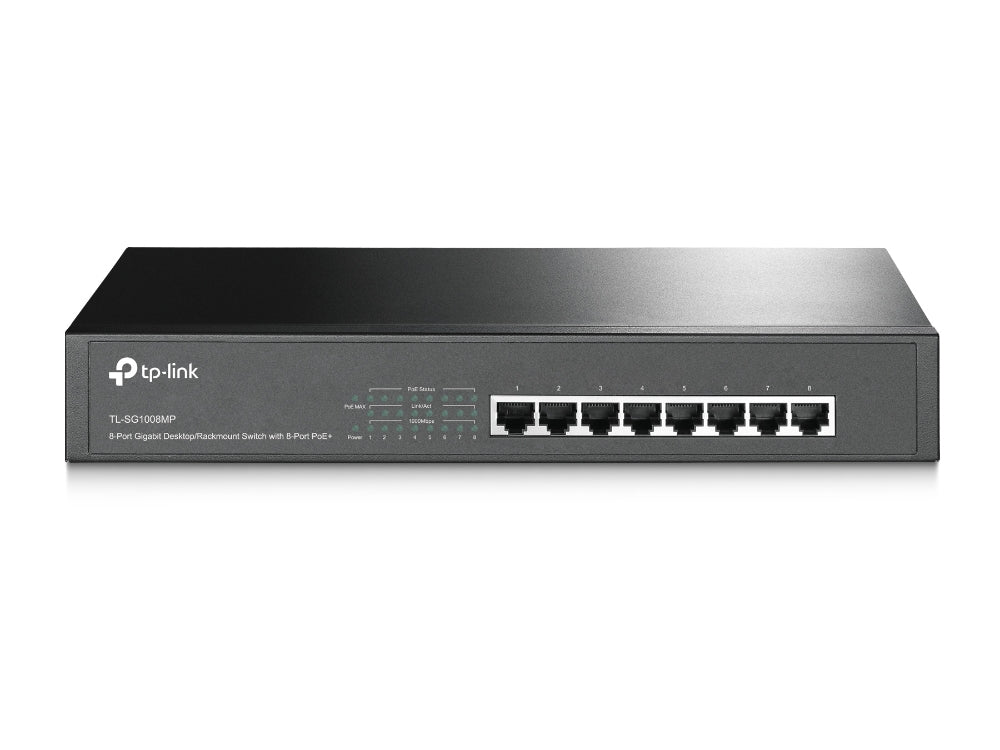 Switch Gigabit TP-Link TL-SG1008MP 8 Puertos POE - 126W, No administrable