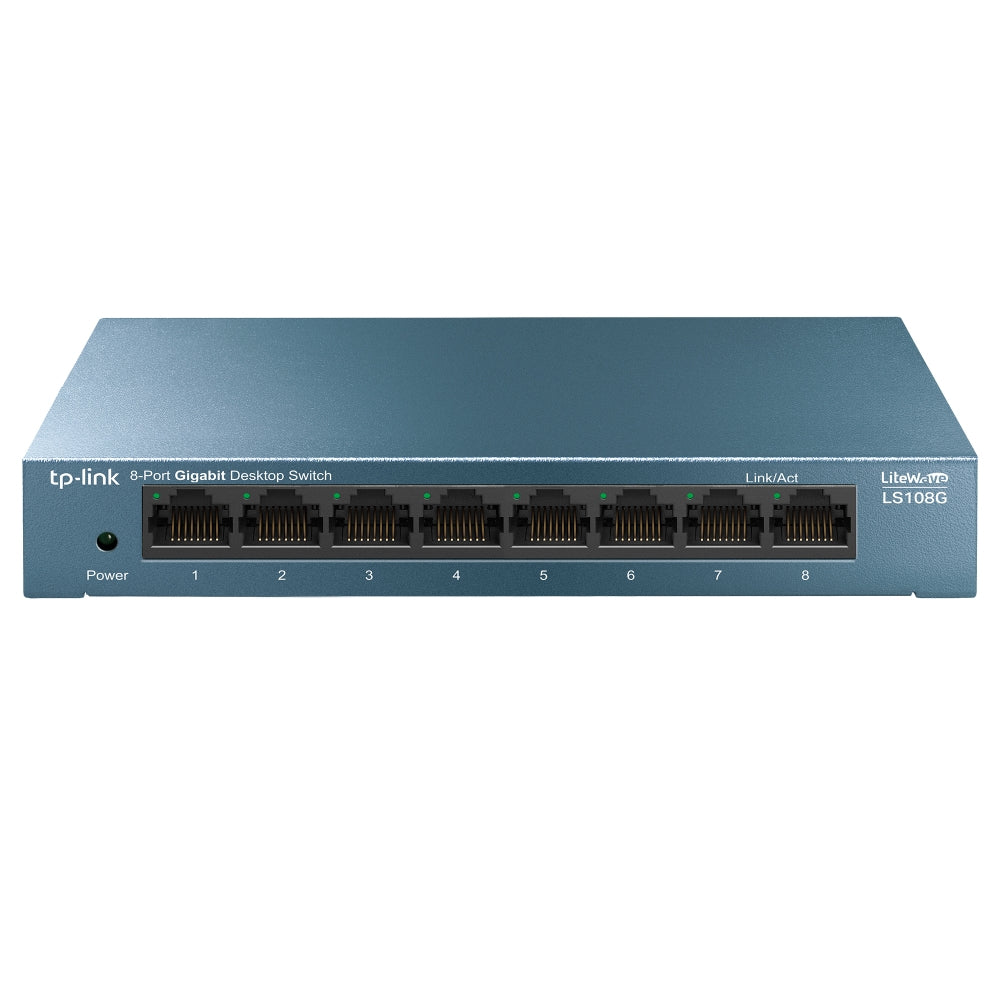 Switch TP-Link LS108G 8 Puertos Gigabit - Plug and Play Escritorio