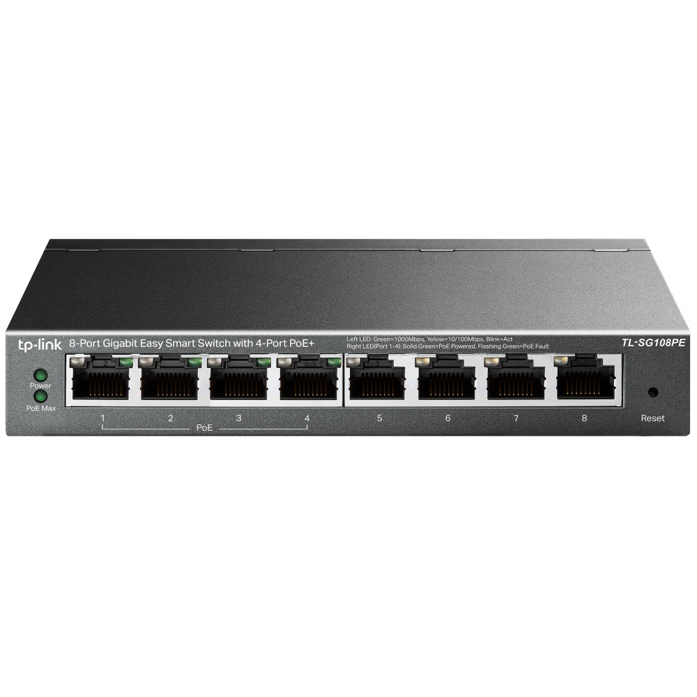 Switch TP-LINK TL-SG108PE 8 Puertos - Gigabit Ethernet PoE