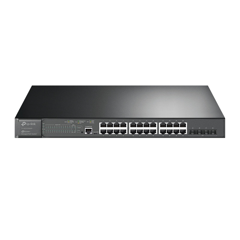 Switch TP-Link Omada SG3428XMP - 24 Puertos Gigabit + 4 SFP 10GE con POE Imagen principal del producto