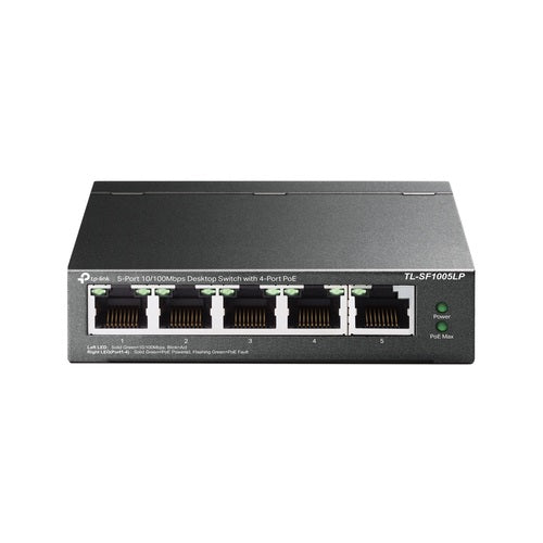 Switch TP-LINK TL-SF1005LP 5 puertos 10/100Mbps - 4 puertos PoE
