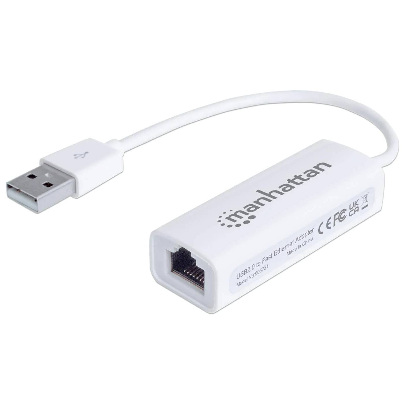 Adaptador Fast Ethernet USB Manhattan 506731 - Conexión de Red USB 2.0 Imagen principal del producto