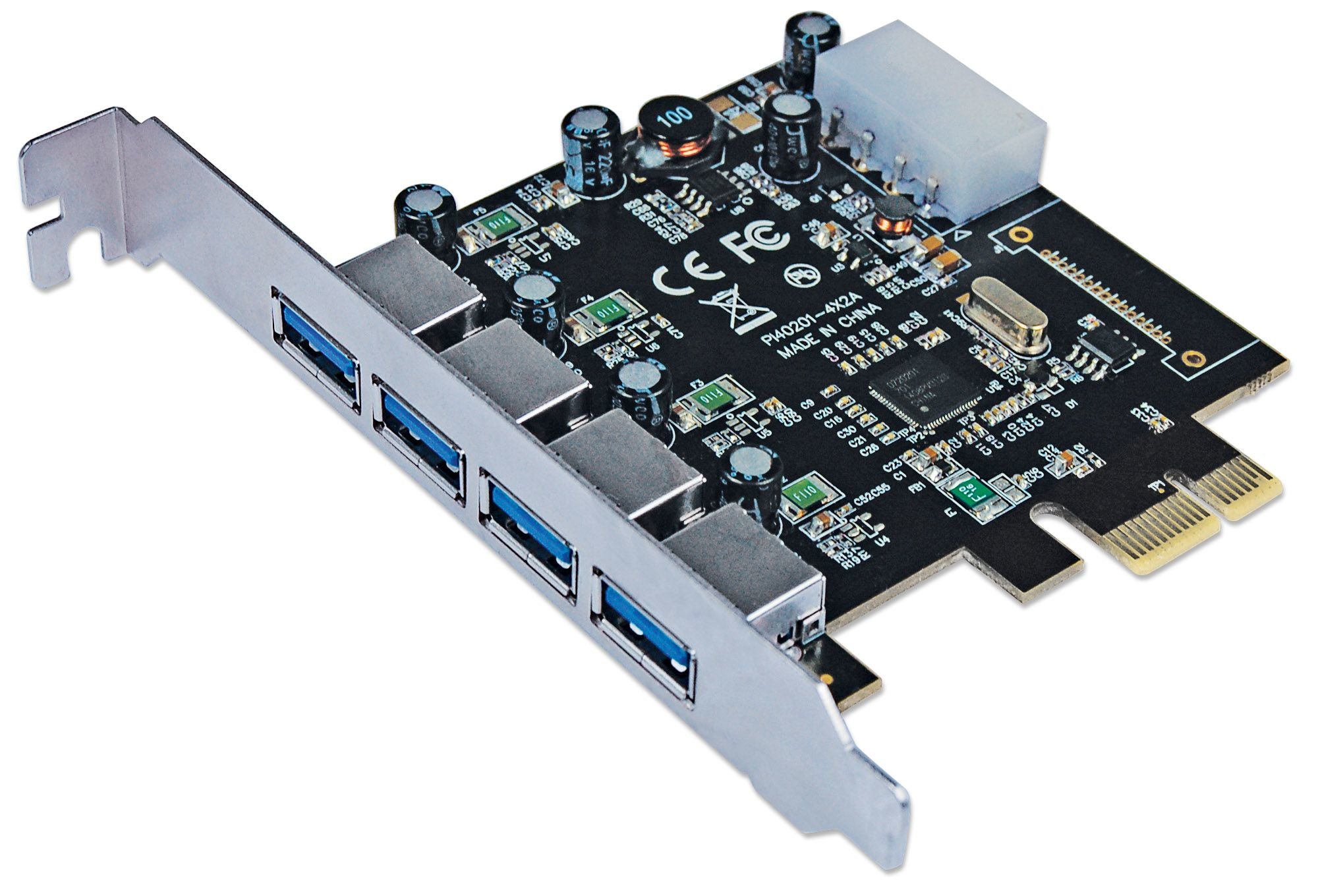 Tarjeta USB Manhattan 152891 - PCI Express 4 Puertos Estándar Imagen principal del producto