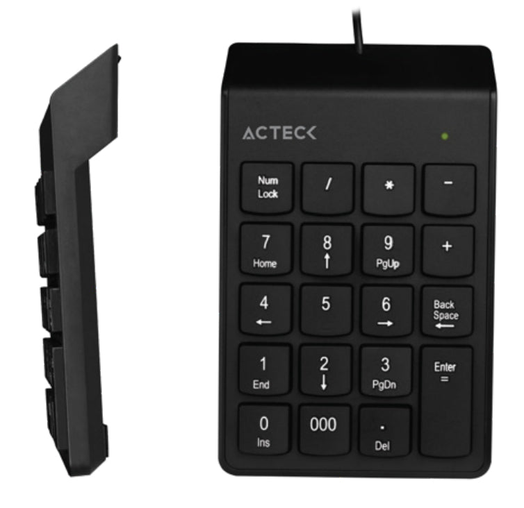 Teclado Numérico ACTECK AC-932622 - USB, Negro, Universal Imagen principal del producto
