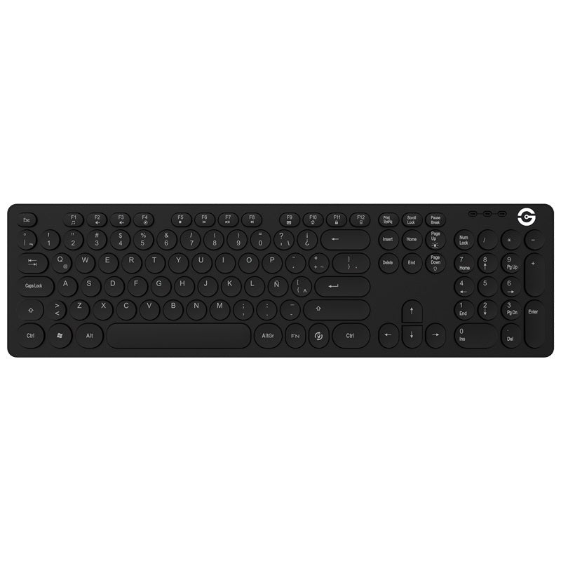 Teclado Getttech Ignite GTI-28201G 105 Teclas - Retroiluminado USB Gris